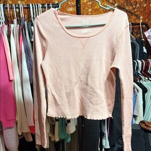 SO Women's Light Pink Long Sleeve Tee